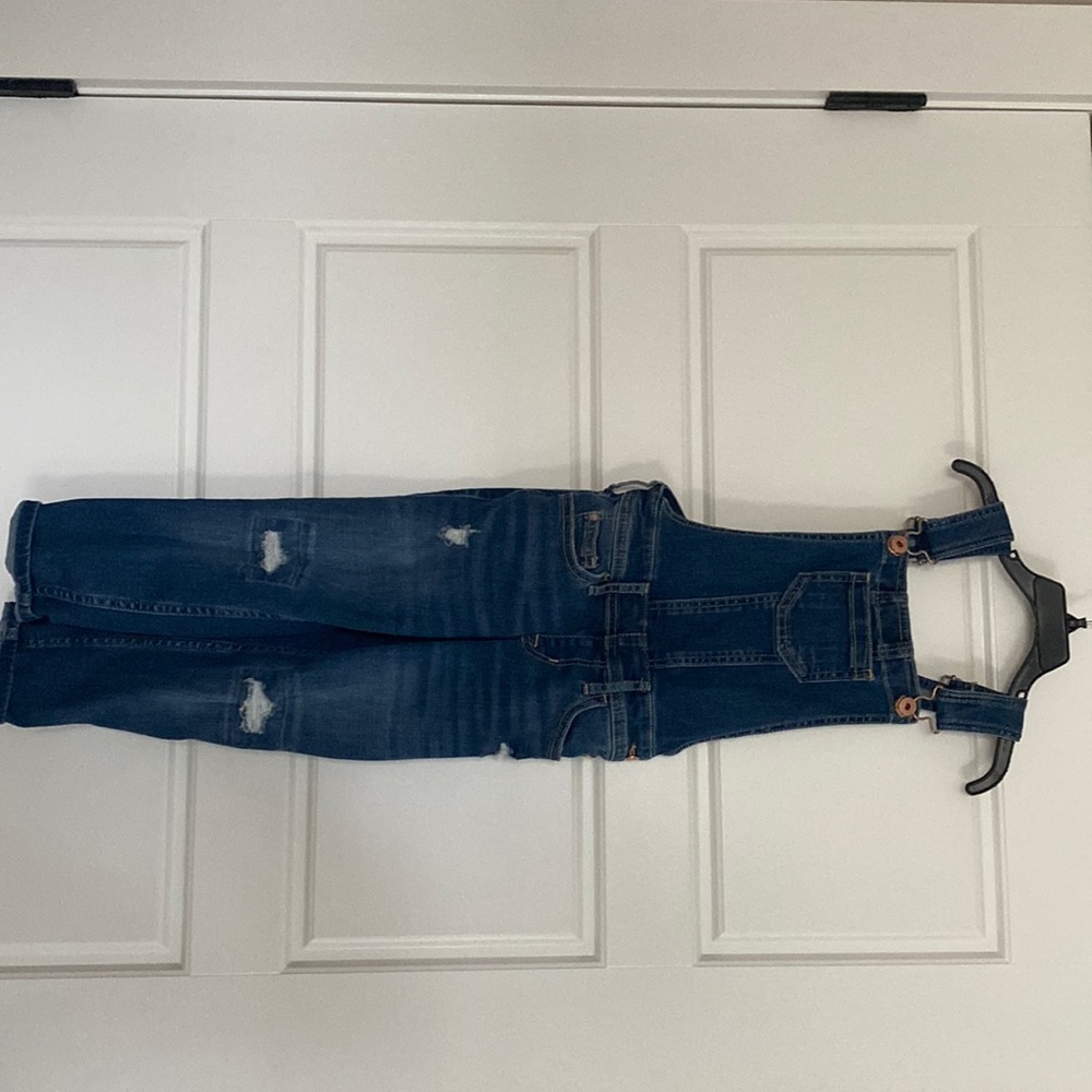 Abercrombie kids overalls with distressed front